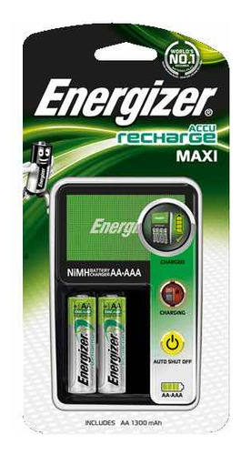 Cargador Energizer Maxi + 2 Pilas Aa De Regalo!