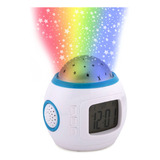 Reloj Despertador Alarma Proyector Estrellas Luces Led Noche