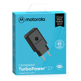 Carregador De Parede Motorola Turbo Power 27w Sem Cabo Preto