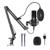 Micrófono Usb, Maono Plug & Play Pc Computadora Podcast Kit