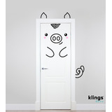 Vinilo Decorativo Infantil Caras Animales Puerta Varios