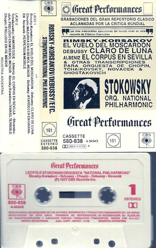 Great Performances Rimsky-korsakov-debussy Cassette