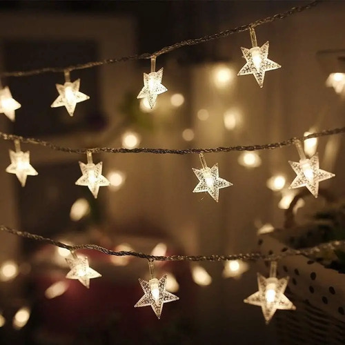 Cadena De Luces Led Con Forma De Estrella De 80 Pies, Usb O