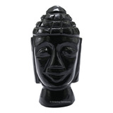 Estatua De Buda En Obsidiana Negra Para Decoración Zen