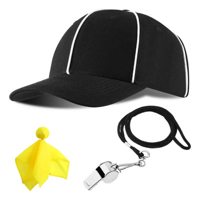 Gorra De Árbitro De Fútbol Americano Con Silbato Y Bandera D | Envío gratis
