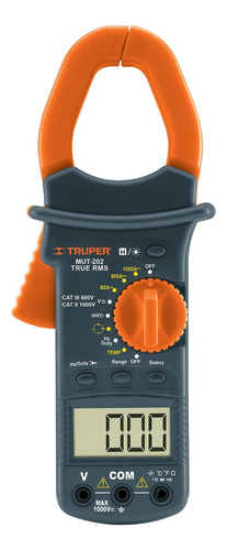 Pinza Amperimétrica Digital Teste Multimetro 1000amp Truper 