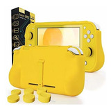 Funda Para Nintendo Switch Lite Acolchonada Color Amarillo