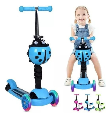 Patineta Scooter Convertible 5 En 1 Para Niños 