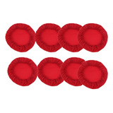 8 Piezas Rojo Antipolvo Silla Cubierta De Asiento De Boda
