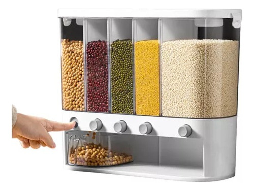 Dispensador De Alimentos Frutos Secos 6 Compartimientos