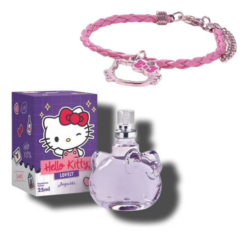 Kit Infantil Com Perfume E Pulseira Da Hello Kitty - Jequiti
