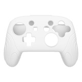 Funda De Silicona Para Nintendo Switch Pro Control Blanca