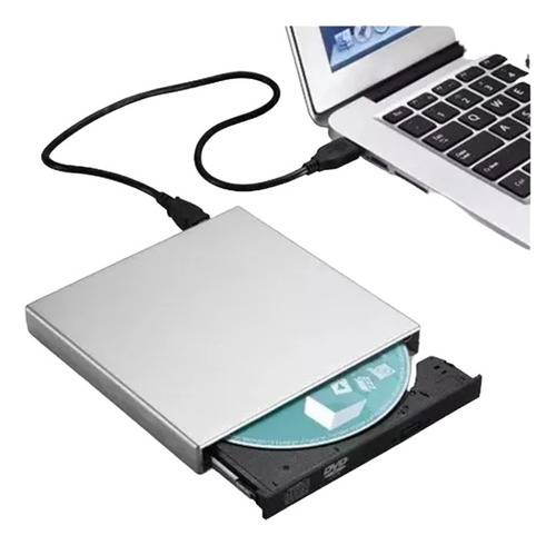 Lectora Externa Portátil Usb Dvd Cd Ultra Slim