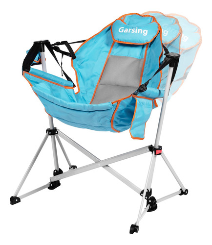 Silla De Camping Tipo Hamaca, Mecedora Portatil Plegable, Si