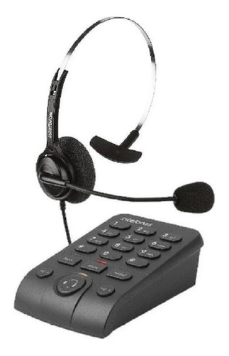 Telefone Intelbras Headset Com Base Discadora Hsb 40