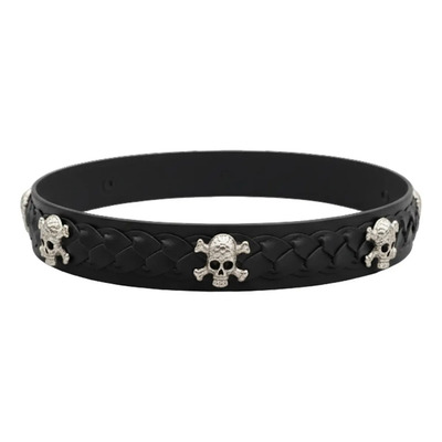 Toquilla Cintilla Adorno Banda Para Sombrero Calavera Retro Color Negro Talla G | Meses sin interés