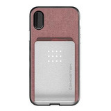 Funda Para  Xs Con Billetera Magnetica Rosa Tarjetera 