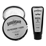 Kit Cera Barbershop + Aceite Mineral Tratamiento Barba Oil