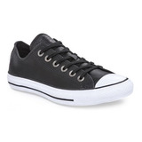 Zapatilla Converse All Star Chuck Taylor Baja Cuero Negro