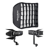 Softbox Com Grid 30x30 Cm Godox Para Iluminador Fresnel S30