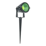 Espeto Led Jardim 7w Galaxy Ip65 - Luz Branca/verde/amarelo Cor Da Carcaça Preto Cor Da Luz Verde 110v/220v