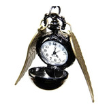 Collar + Reloj Cadena Quidditch Ball Bronce Harry Potter