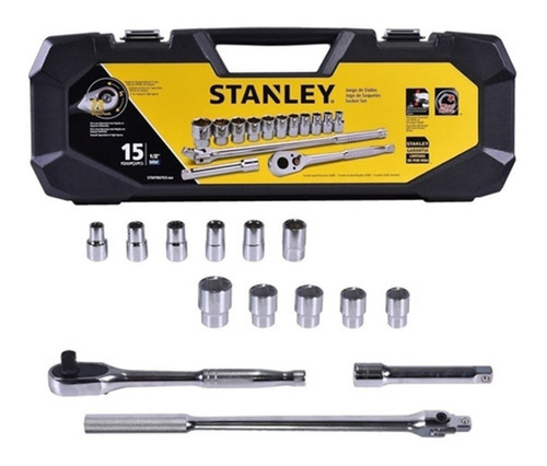 Juego De Dados Mecanicos  P/15 Pz  Stanley Stmt80703-840