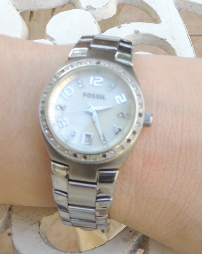 Relógio De Pulso Feminino Fossil Prata Am4141.