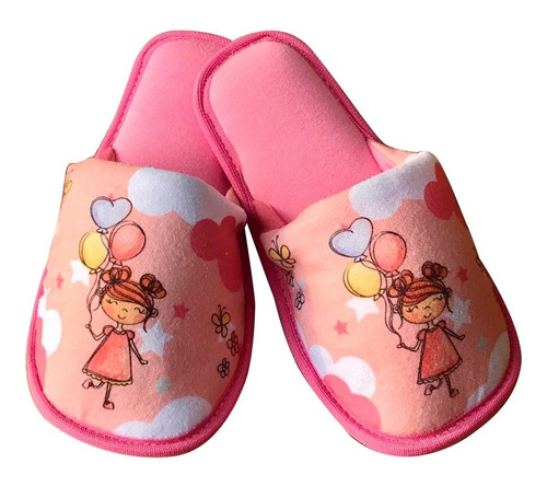 1 Par Pantufa Infantil Estampada Macia Home