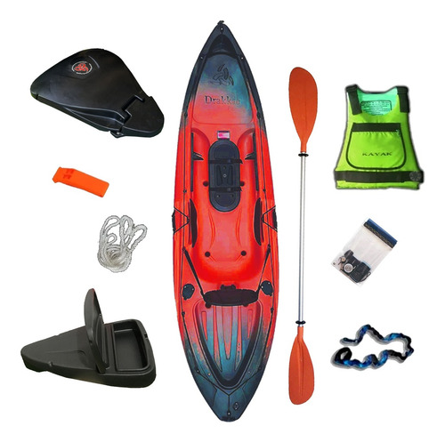 Kayak Para 1 Persona Pesca Skandynavian Drakkar Combo 3 Pei°