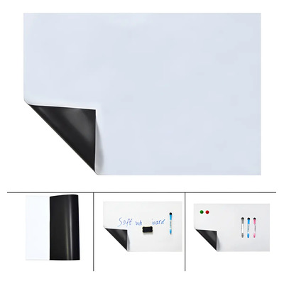 Pizarra Magnética Flexible 30x21cm 3 Piezas Blanco