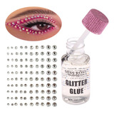Kit Pegamento Glitter + Set 3 Plantillas Piedras Brillos F
