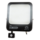 Reflector Profesional 200w Sensor Movimiento Ilumina 2000w Color De La Carcasa Gris