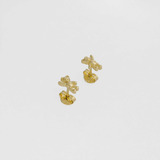 Arete Topos Osito Oro Laminado 18k