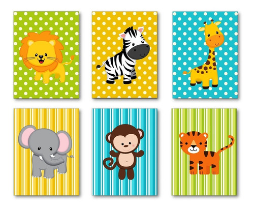 6 Cuadros   Decorativos  Para   Cuartos De Niño