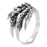 Grueso Grueso Dragon Asimetrica Anillos Para Mujeres Hombres