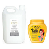 Shampoo Almendra Nov + Baño Fortificante Skala 