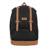 Mochila Para Notebook 16  De Hombre Straps Negra