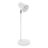 Lampara Mesa Velador Moderno Lima Luz Gu10 Cilindro Movil Deco Escritorio Blanco Gioluce