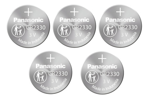 Baterias Cr2330 Panasonic De Litio 3v Coin Cell 5 Unidades