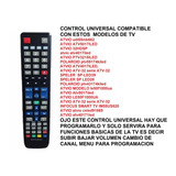 Control Universal Para Atvio Modelo At-40is840 Smart Tv U59