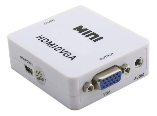 Conversor Adaptador Hdmi A Vga 1080p Full Hd