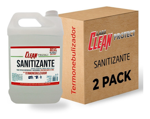  Labs Clean Protect Sanitizante Termonebulizador 2 Pack 4 L