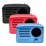 3pzs Bocina Radio Bluetooth Vintage Recargable Usb Portatil