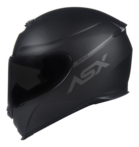 Capacete Para Moto Asx Eagle Masculino Feminino Preto Fosco