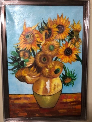 Cuadro Pintura En Oleo: Jarrón Con 12 Girasoles, De Van Gogh