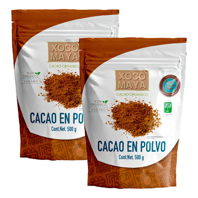 Cacao En Polvo Orgánico Xoco Maya 1kg Sin Azúcar 100% Puro | MercadoLibre