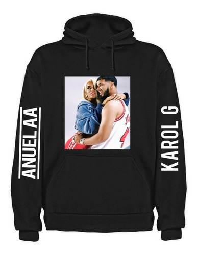 Sudadera Con Gorro Anuel Aa Y Karol G Trap Reggaeton Adulto