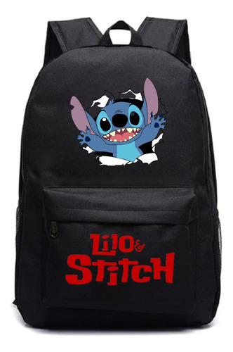 Mochila Bolsa Escolar Lilo Stitch Infantil Kids Grande 