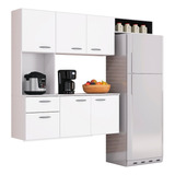 Cocina Superior 6 Puertas Compacto Isis Blanco